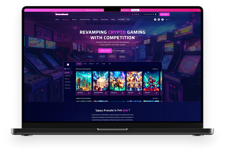 RetroRack : Competitive Crypto Gaming